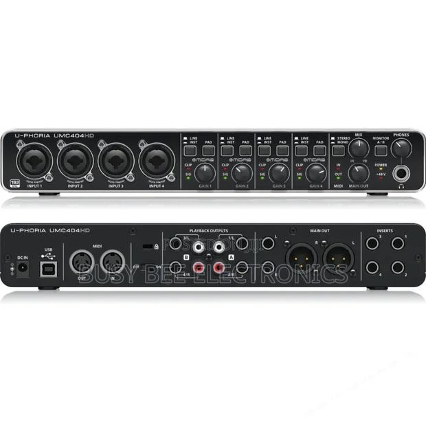 Behringer Umc404hd Audiophile 4x4, 24-Bit/192 KHZ Usb Interface - thumbnail 3