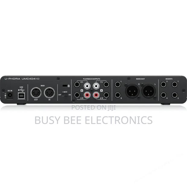 Behringer Umc404hd Audiophile 4x4, 24-Bit/192 KHZ Usb Interface - thumbnail 4