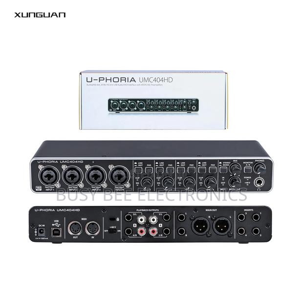 Umc404hd Recording Soundcard 24-Bit/192 KHZ Usb Audio/Midi Interface