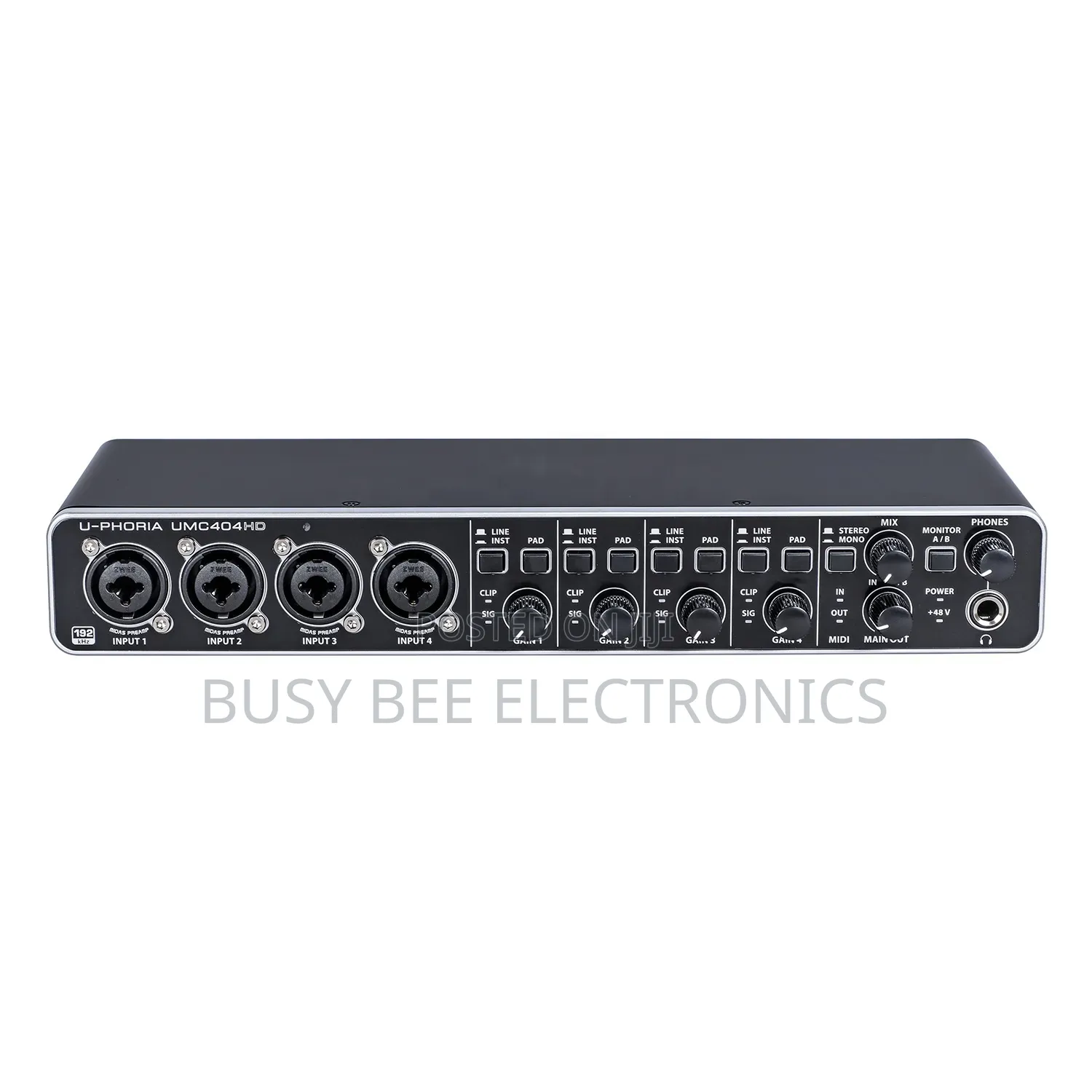 Umc404hd Recording Soundcard 24-Bit/192 KHZ Usb Audio/Midi Interface