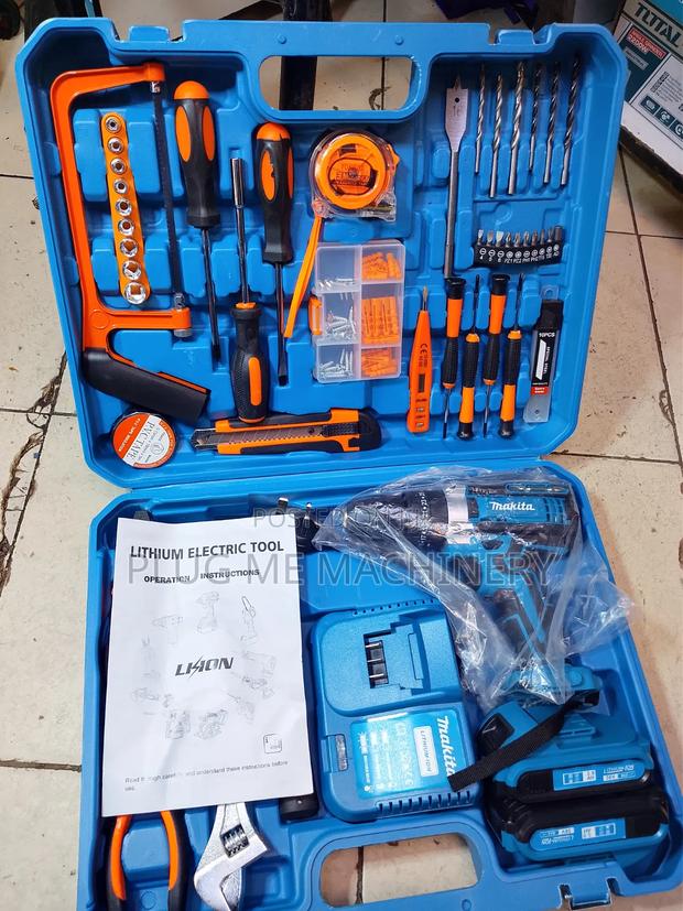 High Value Makita Cordless Drill/Original 2 Batteries With Drill Set - main view