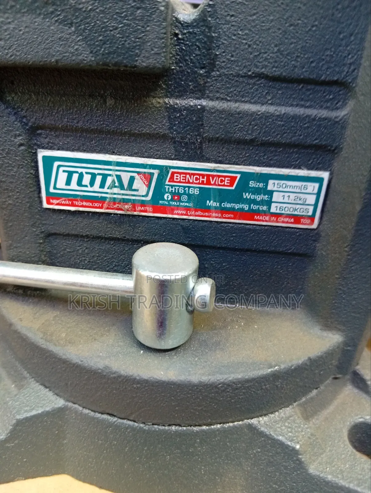 Total Bench Vice 6" – Tht6166