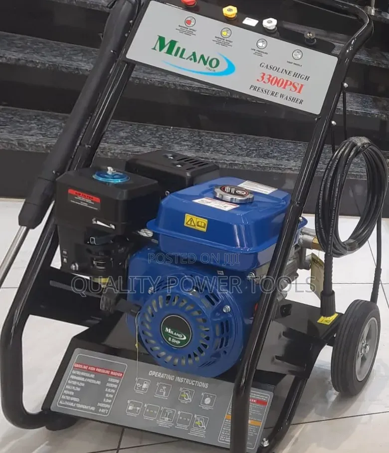 *Mpw800 Milano Italia Petrol Pressure Washer 3300psi 8.0hp Engine*