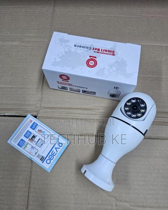 Smart Wifi Bulb Camera 360° PTZ Home Security Camera With App Control