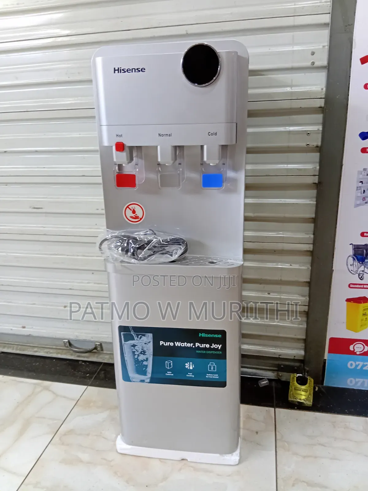 Hisense 3 Tap Water Dispenser "Silver "