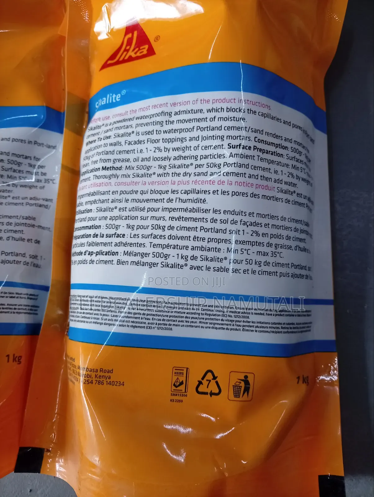 High-Performance Sikalite 1kg Waterproofing Powder