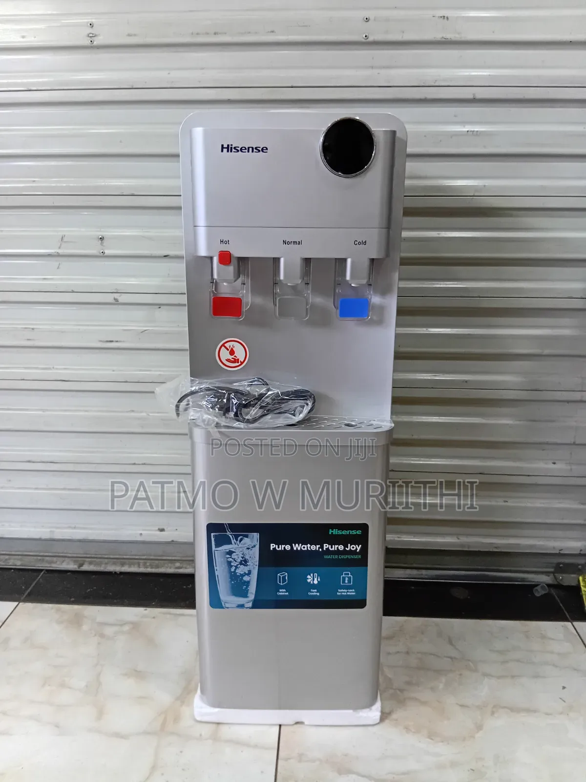 Hisense Water Dispenser H96wdts3s2" Silver 3taps"