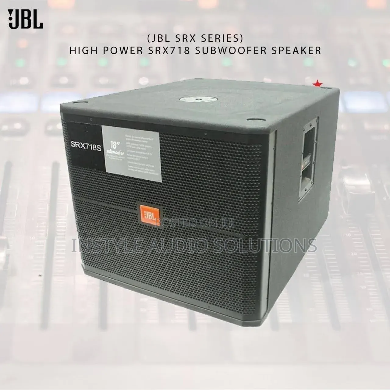 High-Power 18" JBL Sub Woofer Bass Speaker Single.