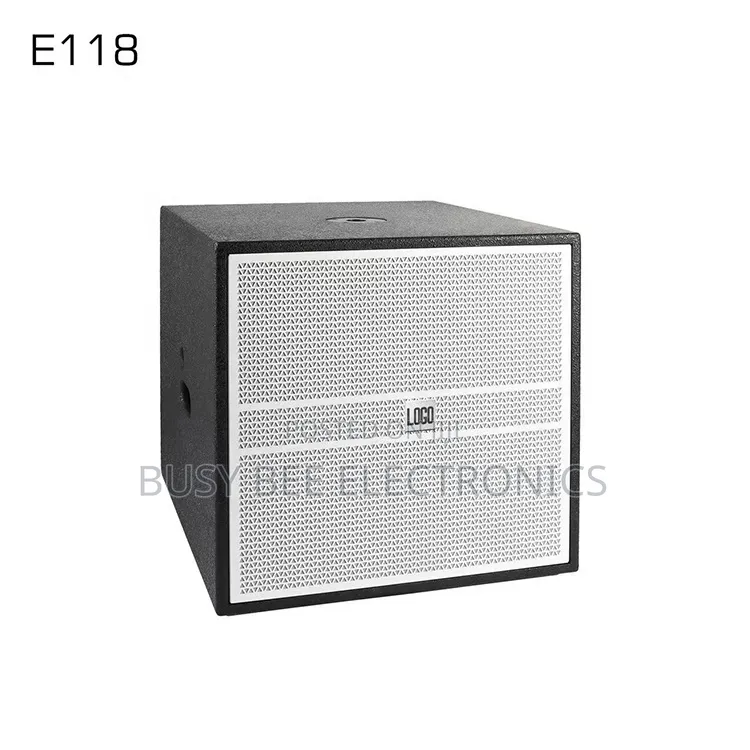 E118 Base Passive Single 18 Inch Subwoofer Speaker 18" Sub 600w 800w