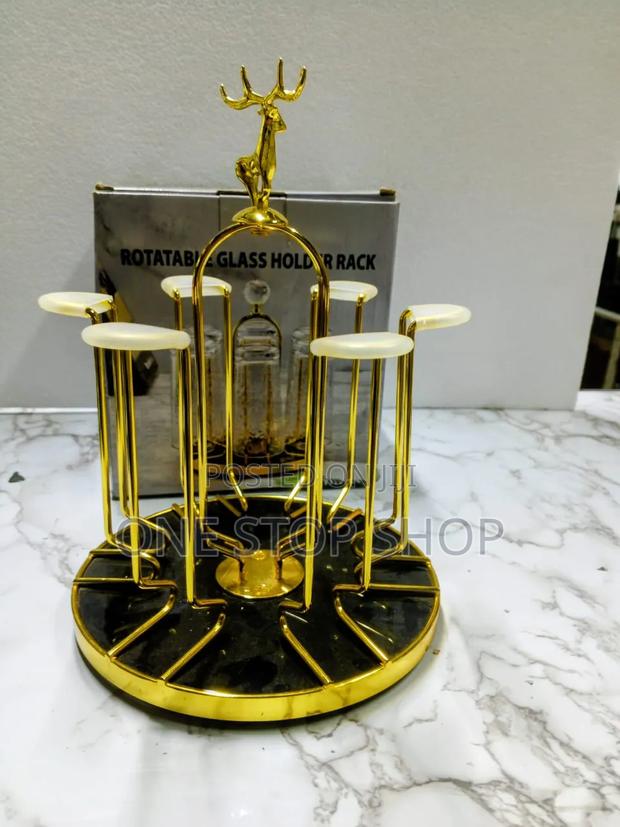 6 Space Gold Glass Holder