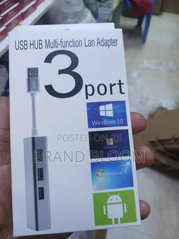3 Port Usb Adapter + Lan Adapter