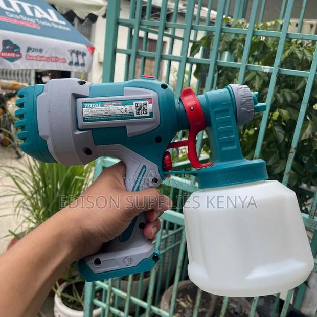 Cordless Spray Gun Total 20v Battery Rechargeable Paint Sprayer - thumbnail 3