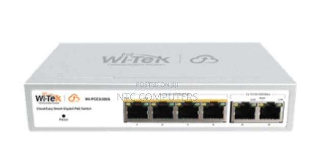 Wi-Tek Wi-Pces306g(V2) Cloud 4x 1000mbps Poe 60w,Managed Poe Switch