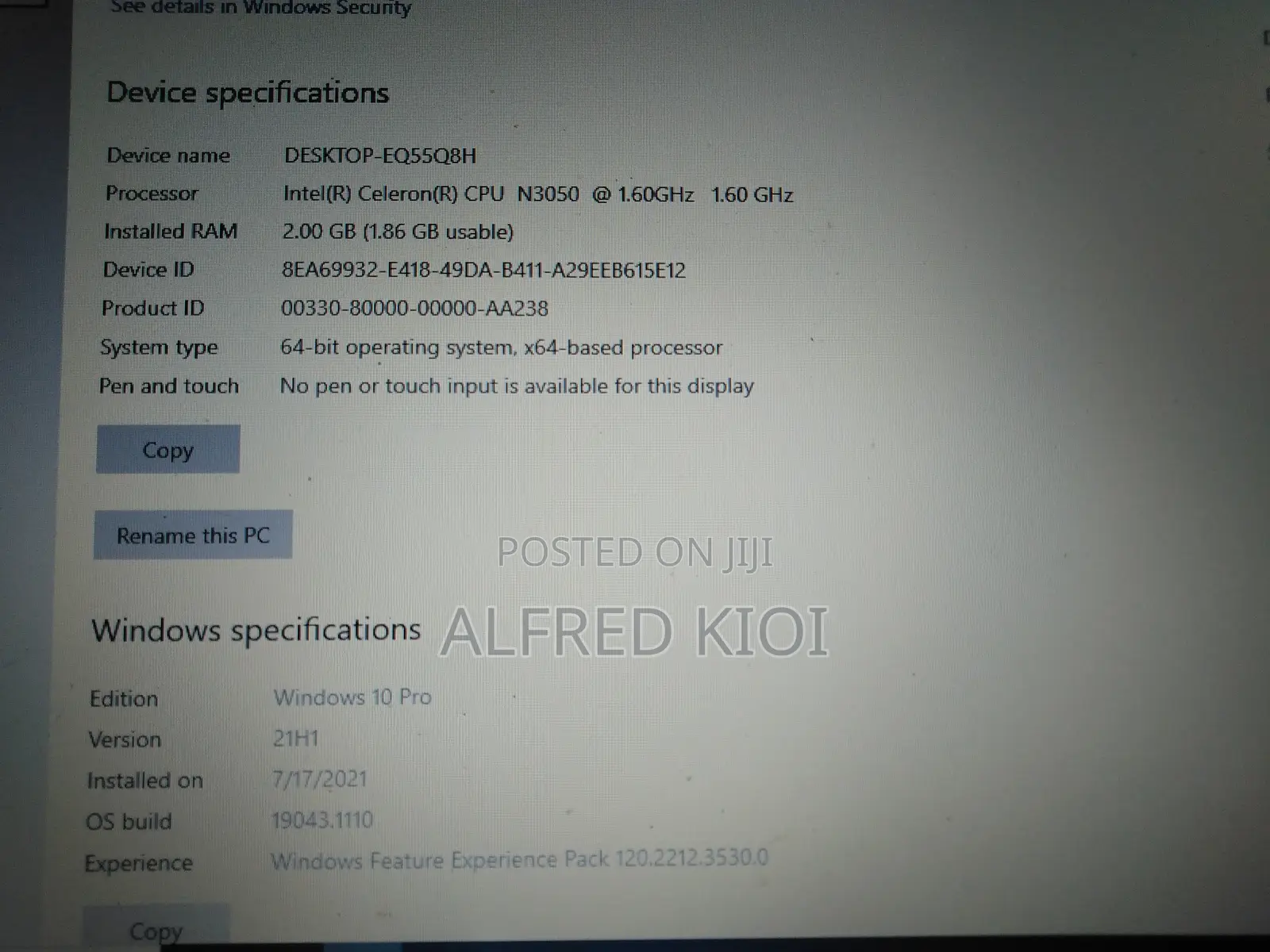 Laptop HP Stream Laptop 2GB Intel Celeron HDD 32GB