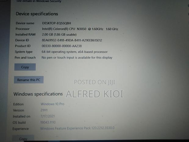 Laptop HP Stream Laptop 2GB Intel Celeron HDD 32GB - thumbnail 3