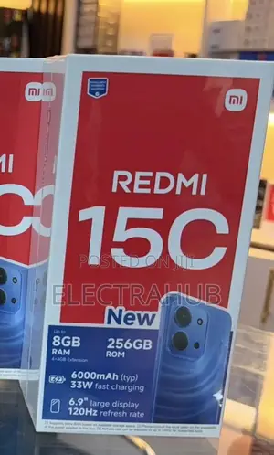 New Xiaomi Redmi 15C 4G 256 GB Black