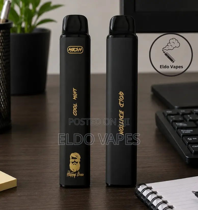 Happy Bar 3000 Puffs Gold Edition Vape - Cool Mint