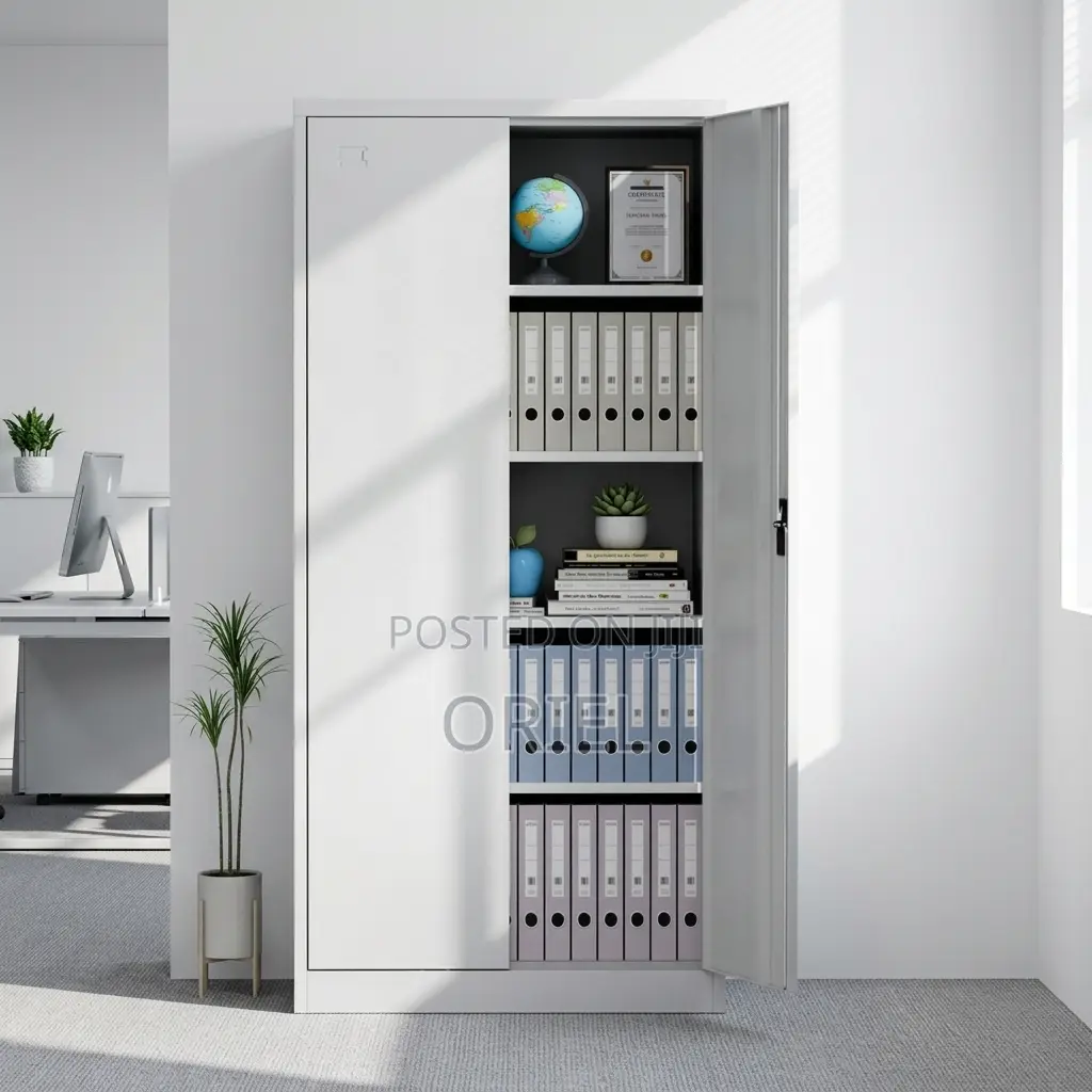Office Cabinet : 2-Door Steel Metal Filing Cabinet