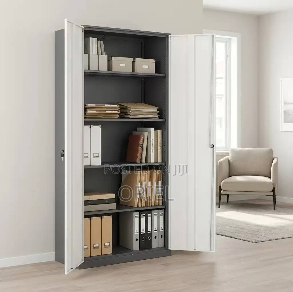Office Cabinet : 2-Door Steel Metal Filing Cabinet