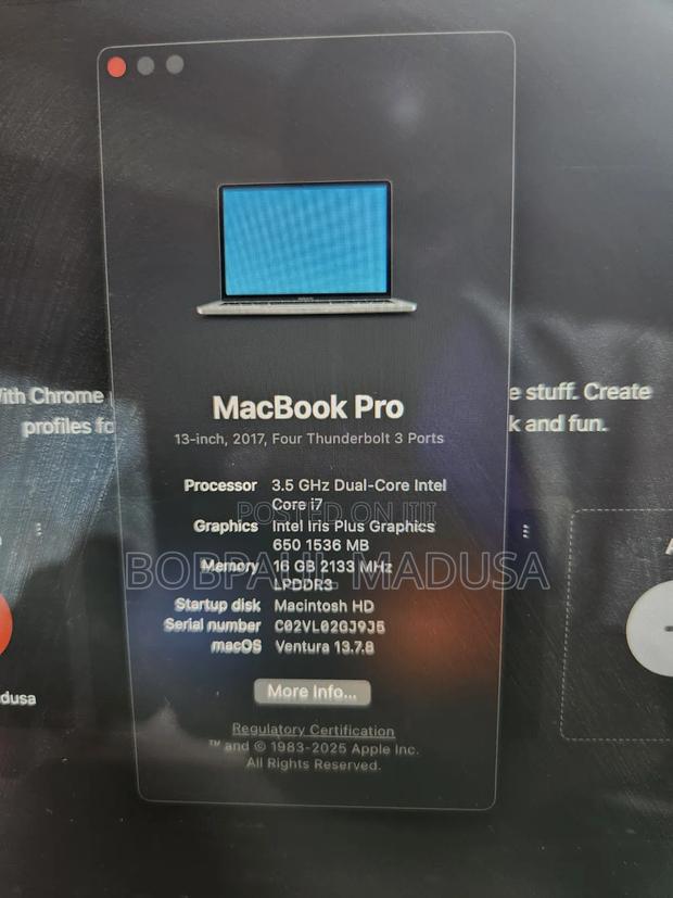 Laptop Apple MacBook 2017 16GB Intel Core i7 SSD 256GB - thumbnail 5