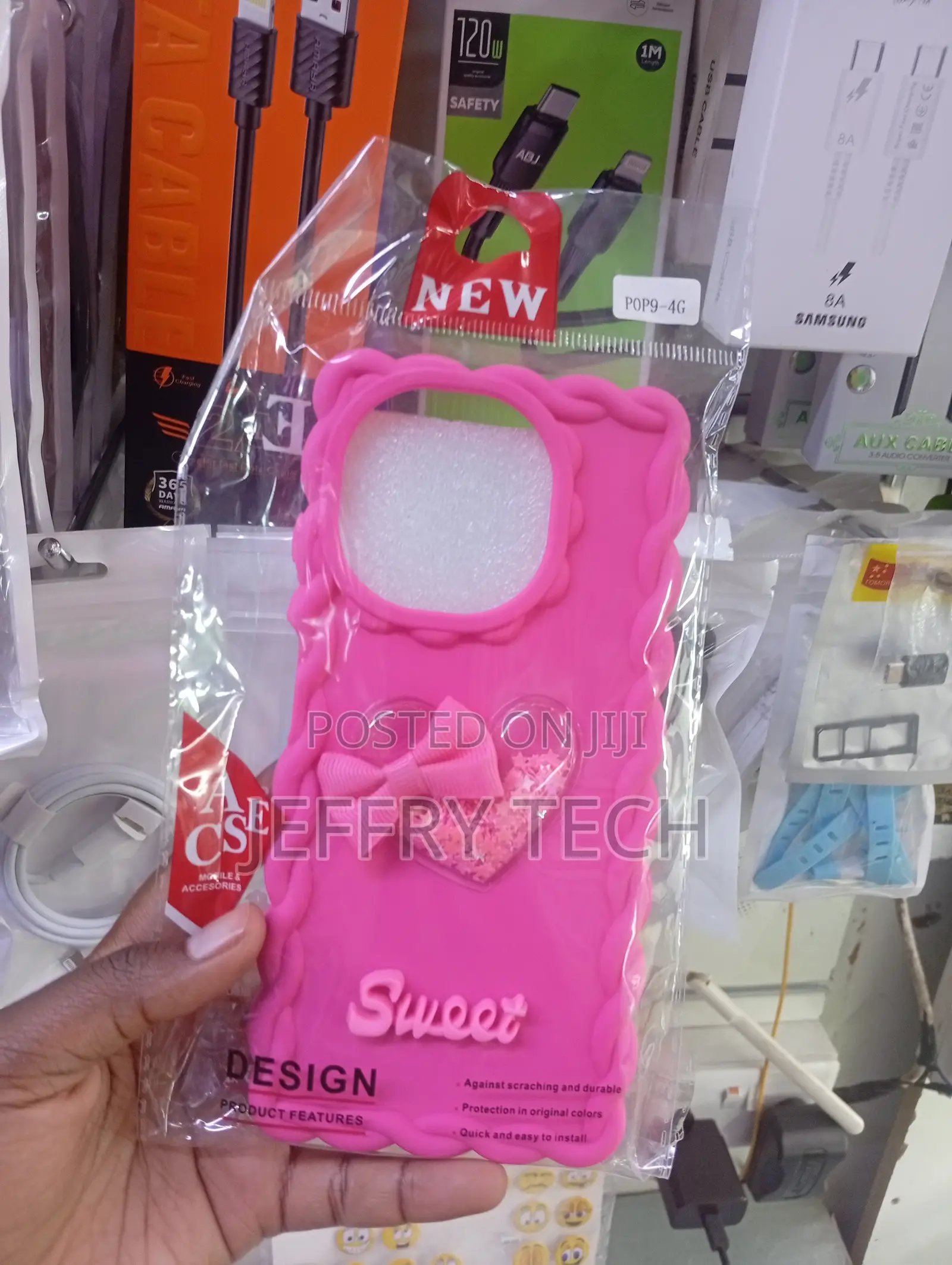 Tecno Pop 9 4g 3d Heart-Shaped Shaker Centerpiece Design Case