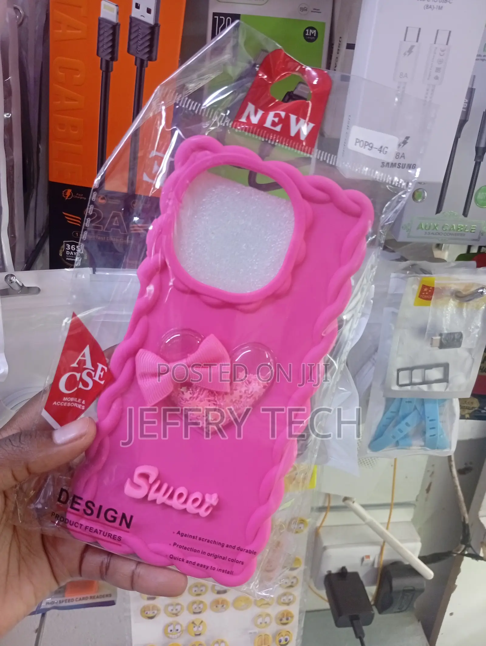 Tecno Pop 9 4g 3d Heart-Shaped Shaker Centerpiece Design Case