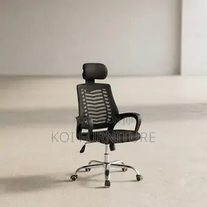 Office Chairs; Headrest Ergonomic Office Chairs With Fixed Arms