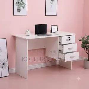 Office Desk; 1.2 Meters White Home Office Clerical Table