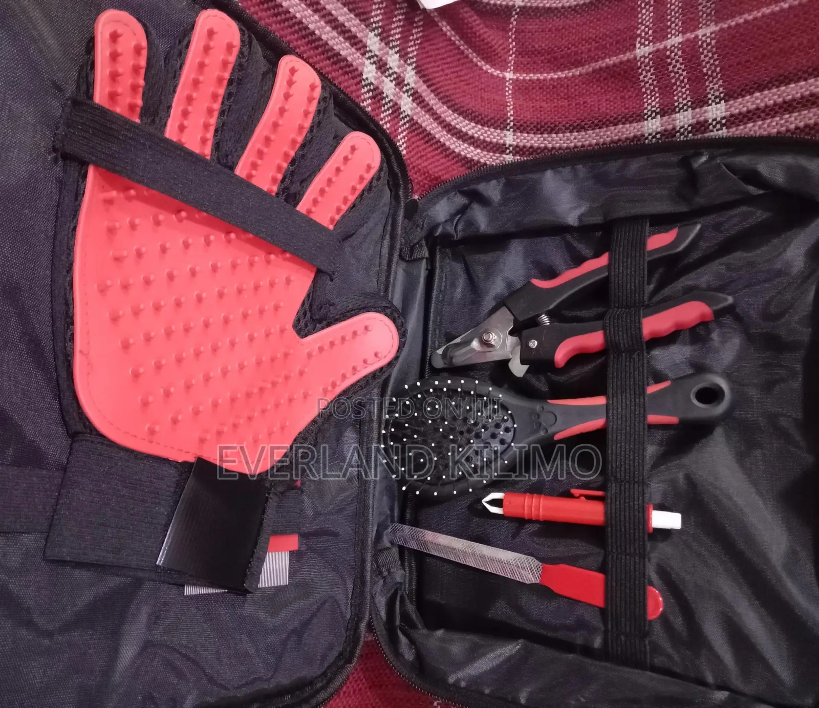 Complete Dog Grooming Brush Kit With Pet Hair Removal Glove