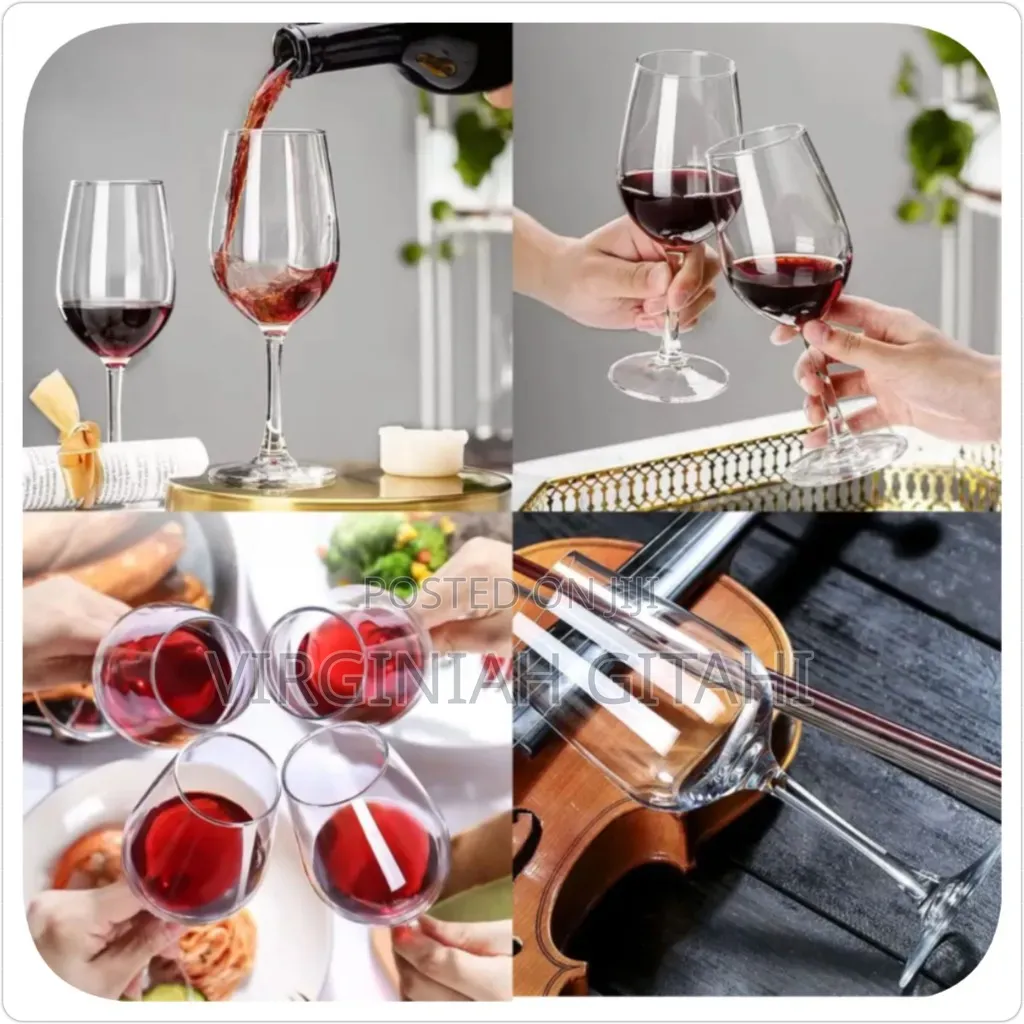 6pcs Long Wine Glass