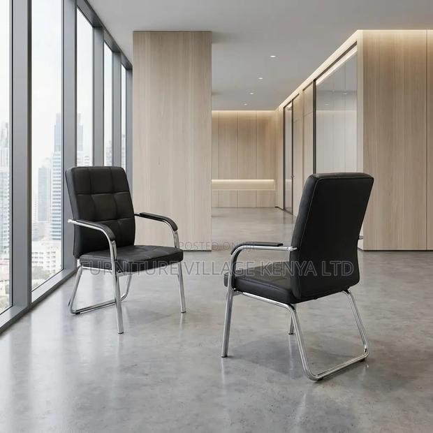Leather Waiting Room Chair - thumbnail 7