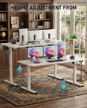 Office Desk; Ergonomic Stylke Electric Adjustable Office Desk