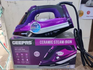 *Geepas Heavy Duty Ceramic Wet Dry Steam Iron 3000w Gsi24025n