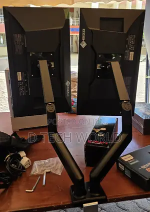 Nb Dual Monitor Mount Model -F160 Gas Spring Versa 75x75 /100×100