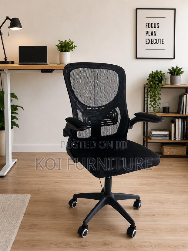 Office Chairs; Ergonomic Supportive Office Fabric Chairs - thumbnail 4