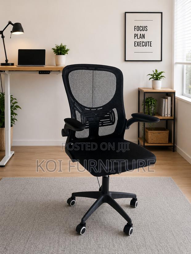 Office Chairs; Ergonomic Supportive Office Fabric Chairs - thumbnail 5