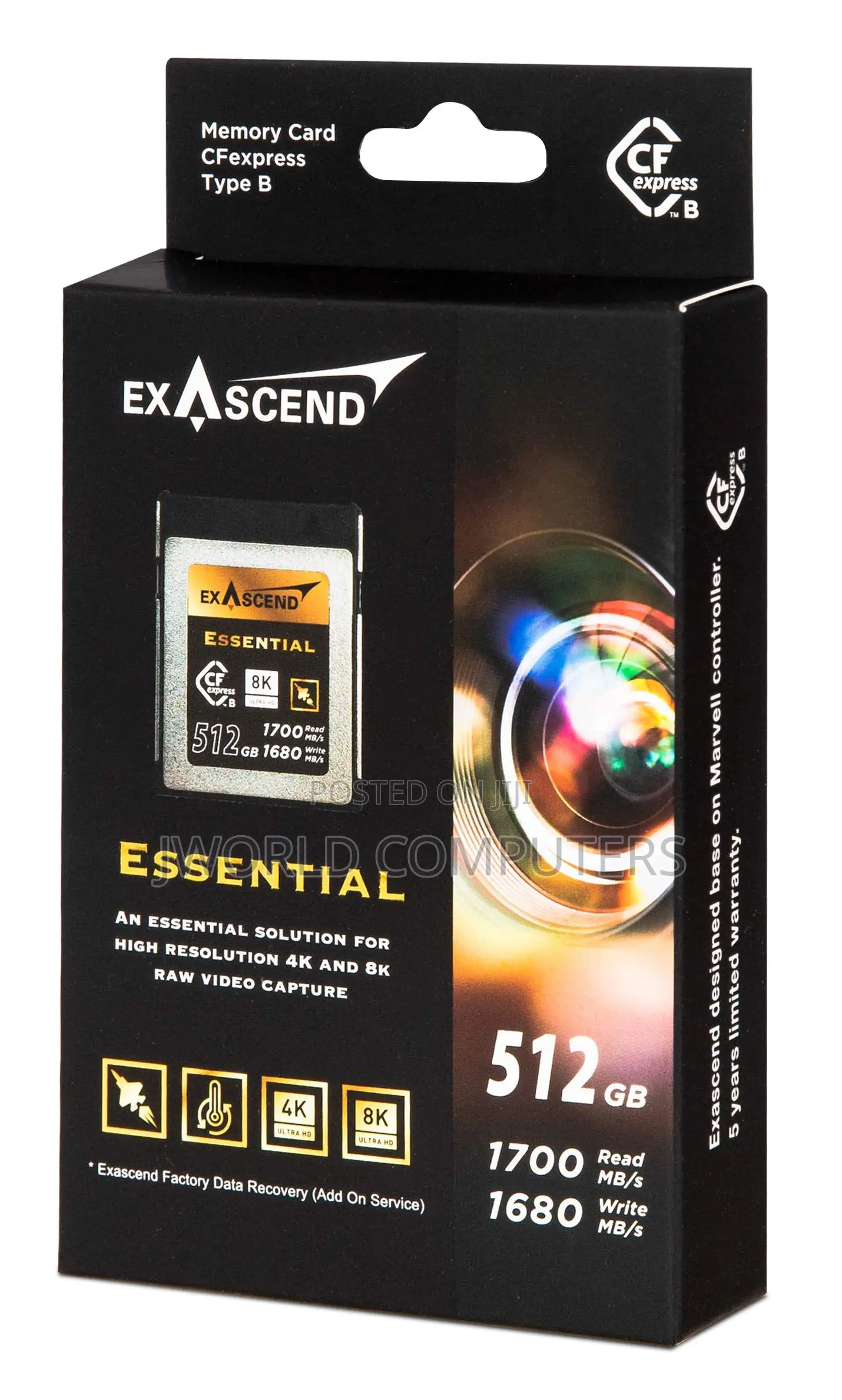 Exascend Essential 256gb Cf Express Type B 1800mb/S