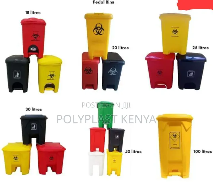 Biohazard Pedal Bins 18 Litres