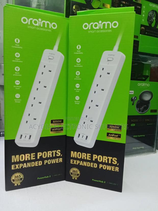 Oraimo Powerhub 2 Power Extension With Electrical Protection