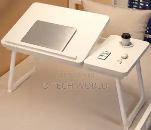 Wooden Laptop Stands With a Cup Holder