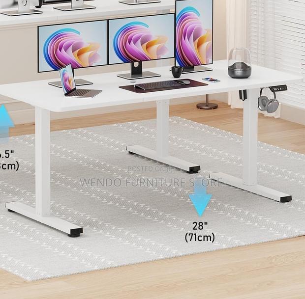Office Table; Electric Height Adjustable Home Table - thumbnail 5