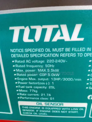 Total 5.5kw Petrol Keystart Generator