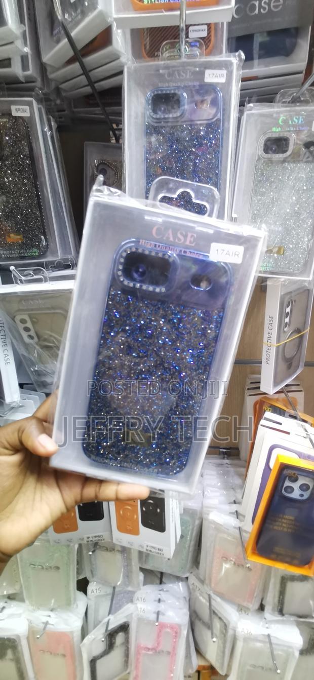 iPhone 17 Air Deep Blue, Completely Covered in Sparkling Glitter Case - thumbnail 2