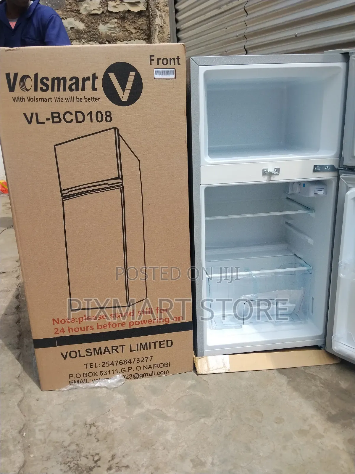 Volsmart Double Door Fridge 108 Litres Capacity