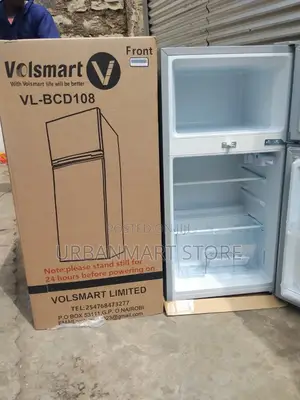 Volsmart Double Door Fridge 108 Litres Capacity