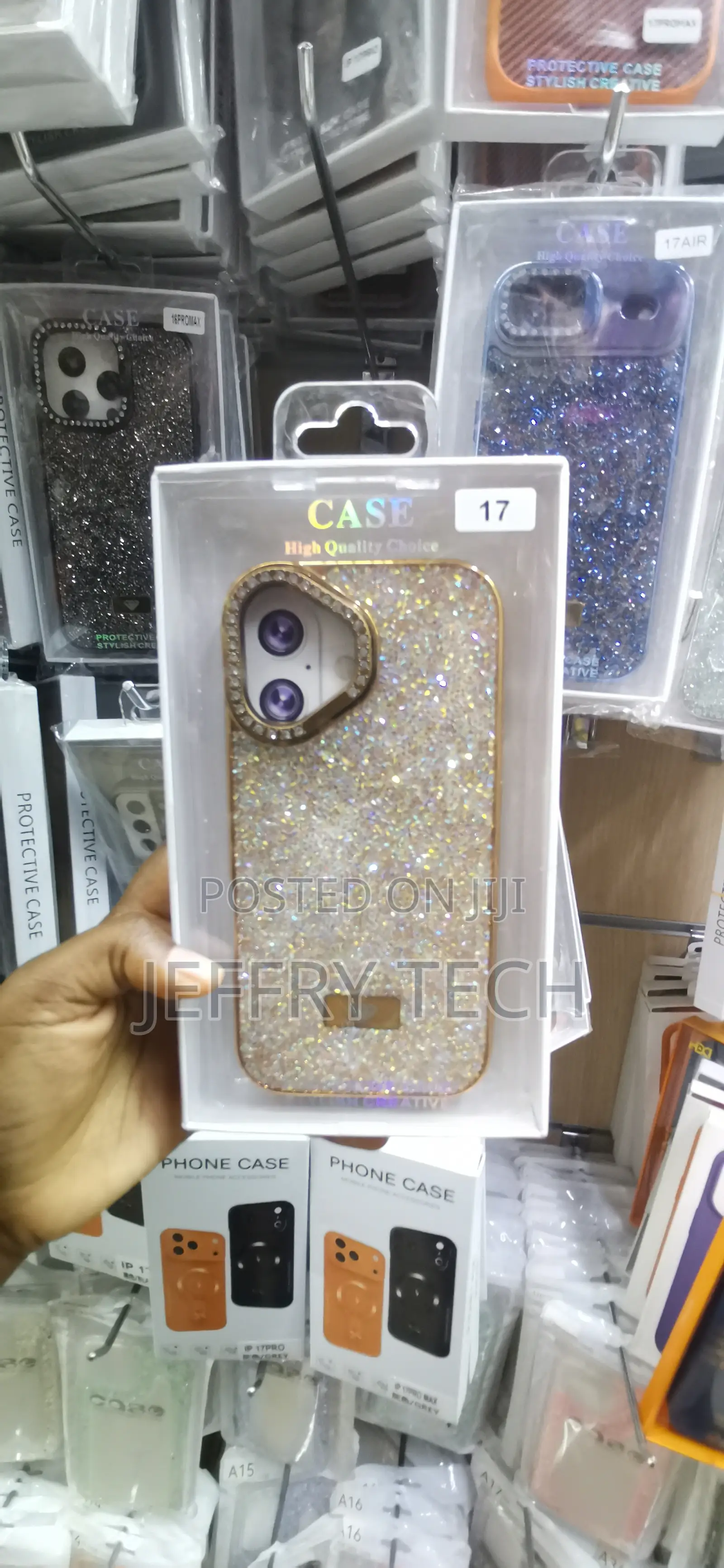 iPhone 17 Luxury Diamond Glitter Phone Case