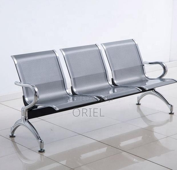 Office Bench : Heavy Duty 3-Link Steel Waiting Bench - thumbnail 7