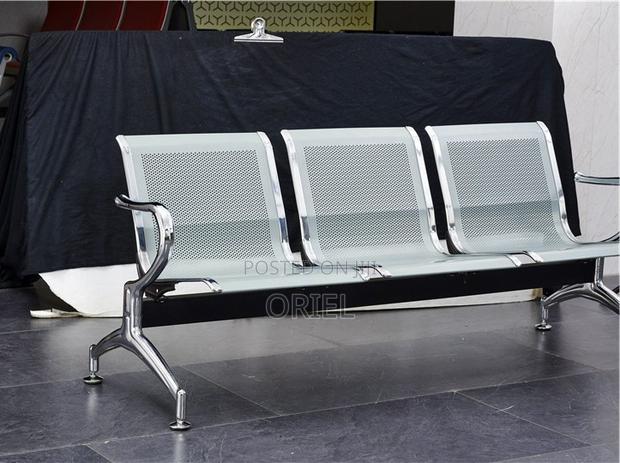Office Bench : Heavy Duty 3-Link Steel Waiting Bench - thumbnail 10