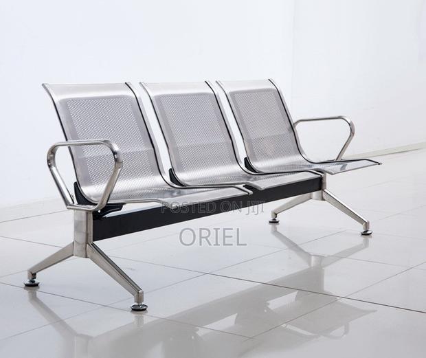 Office Bench : Heavy Duty 3-Link Steel Waiting Bench - thumbnail 11