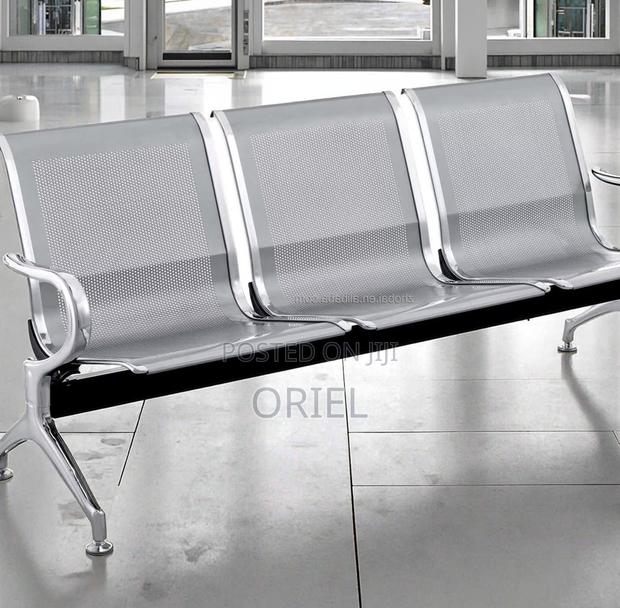 Office Bench : Heavy Duty 3-Link Steel Waiting Bench - thumbnail 13
